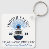 Porte-clés Famille Correspondant Croisière Nom et année de va (Dos)