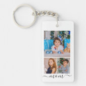 Porte-clés Famille de collage photo et texte customisé (Devant)