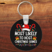 Porte-clés Famille De Jeux De Noël La Plus Probable (Recto)