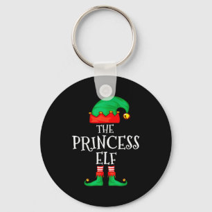 Porte-clés Famille de lutins drôles de Noël Princesse Elfe Pu