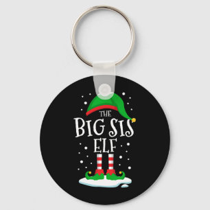 Porte-clés Famille de Noël des elfes du Big Sis qui correspon