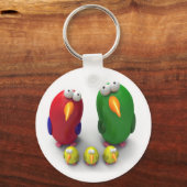 Porte-clés Famille de perroquets (Recto)