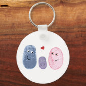 Porte-clés Famille d'empreintes digitales (Recto)