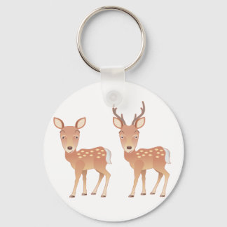 Porte-clés Famille des cerfs