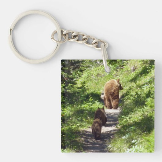 Porte-clés Famille d'ours bruns (Devant)