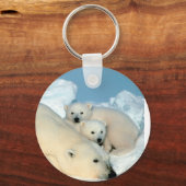 Porte-clés Famille d'ours polaires (Recto)