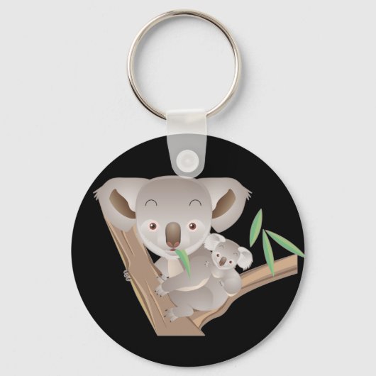 Porte-clés Famille Koala (Recto)