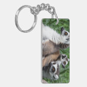 Porte-clés Famille Lemur à queue de ceinture (Devant gauche)