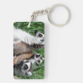 Porte-clés Famille Lemur à queue de ceinture (Dos)