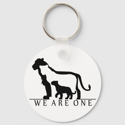 Porte-clés Famille Lion (version blanche) (Recto)