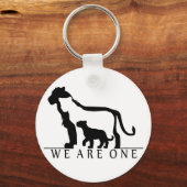 Porte-clés Famille Lion (version blanche) (Recto)