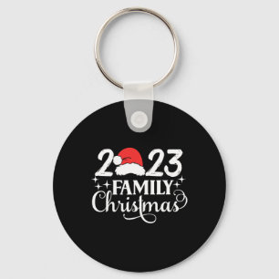Porte-clés Famille Noël 2023 Équipage correspondant Père Noël