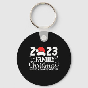 Porte-clés Famille Noël 2023 Equipe Correspondante Père Noël