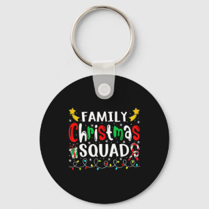 Porte-clés Famille Noël 2023 Santa Hat Crew Fun Femmes Hommes