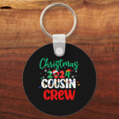 Porte-clés Famille Noël 2024 Cousin Crew Matching Squad S (Recto)