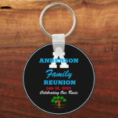 Porte-clés Famille Réunion Tout Nom Toute Date Script Texte N (Recto)