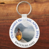 Porte-clés Famille Vacances Souvenir (Recto)