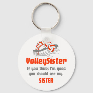 Porte-clés Famille VolleyChick Vous devriez voir Soeur/soeur