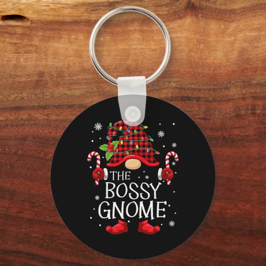 Porte-clés Family Matching Group The Bossy Gnome Noël (Recto)