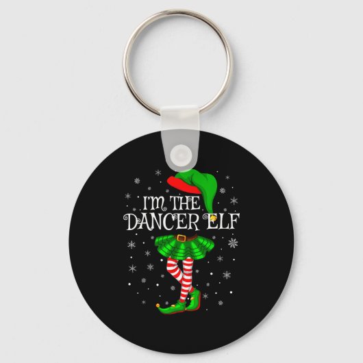Porte-clés Family Matching Women Girls I'm The Dancer Elf Chr (Recto)