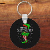 Porte-clés Family Matching Women Girls I'm The Quilting Elf C (Recto)
