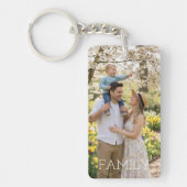 Porte-clés Family Photo & Quote Keychain - Cherished Keepsake (Devant)
