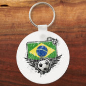 Porte-clés fan de football Brésil (Recto)