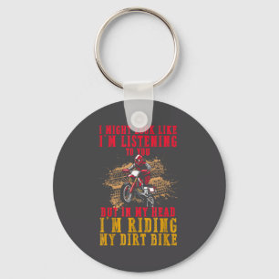 Porte-clés Fan de motocross extrême Pilote de moto cross Rêve