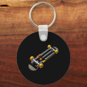 Porte-clés Fan de skateboard de style BD (Recto)