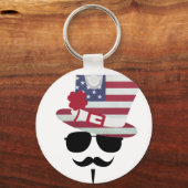 Porte-clés Fan with Mustache (Recto)
