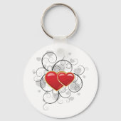 Porte-clés Fancy Heart Red Love Porte - clé (Verso)