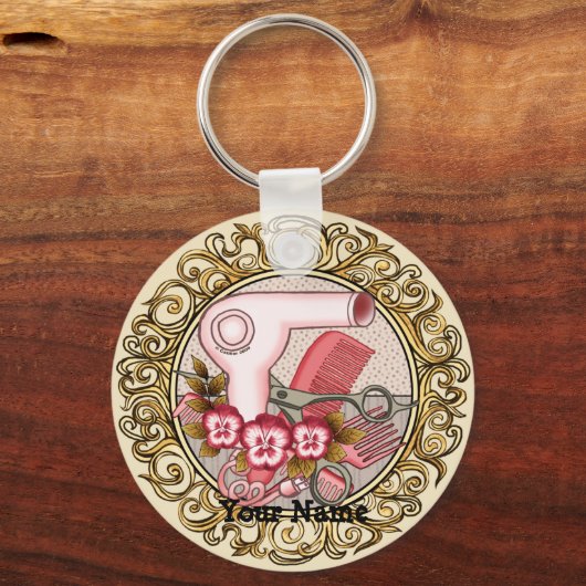 Porte-clés Fancy Pansy rose Porte - clé beauté (Recto)