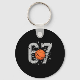 Porte-clés Fans de basket-ball Six Seven 6 7 Joueur 67 Mem de