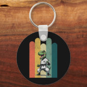 Porte-clés Fans de dinosaures Karaté fierté courage force bra (Recto)