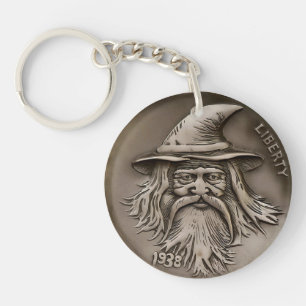 Porte-clés Fantaisie de magicien sur nickel de vagabond de 19