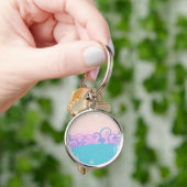 porte-clés fantaisie grunge pastel (main)