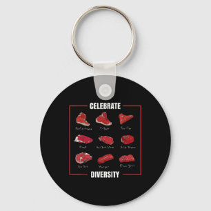 Porte-clés Fantastique Chemise En Steak Célébrer La Diversité