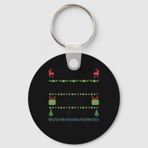 Porte-clés Fantastique Noël Trop chaud Gros Chandail de Noël