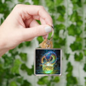 Porte-clés Fantasy Cute Green Dragon Egg (main)