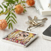 Porte-clés Fantasy Cute Lady Art Deco (Côté)