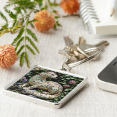 Porte-clés Fantasy Cute Playful Otter Sculpture (Côté)