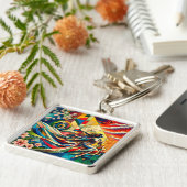 Porte-clés Fantasy Cute Sakura Modern Girl (Côté)