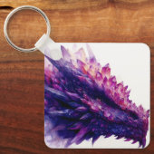 Porte-clés Fantasy Mystical Amethyst Crystal Dragon Beast (Recto)