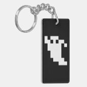 Porte-clés Fantôme à 8 bits pour pixels (Devant gauche)