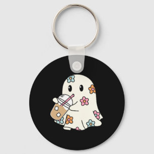 Porte-clés Fantôme Boire Café Drôle Costume Halloween Coff