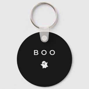Porte-clés Fantôme Boo Halloween Subtil Minimaliste Automne D
