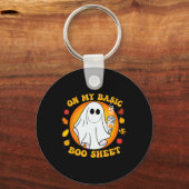 Porte-clés Fantôme Citrouille épice Latte Automne Vibe Hallow (Recto)