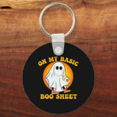 Porte-clés Fantôme Citrouille épice Latte Automne Vibe Hallow (Recto)