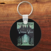 Porte-clés Fantôme De La Forêt Cryptid Wendigo Bois (Recto)