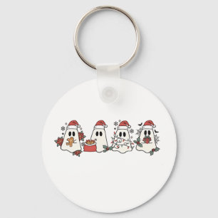 Porte-clés Fantôme de Noël Épouvantable Vacances Halloween No